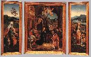 BEER, Jan de Triptych  hu255 oil on canvas